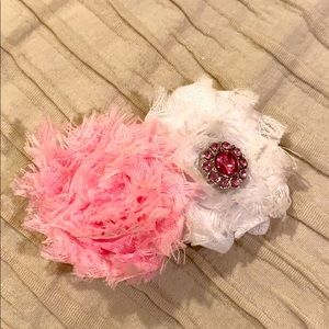 Gently used, Shabby Chic Bow for baby girls 🎀